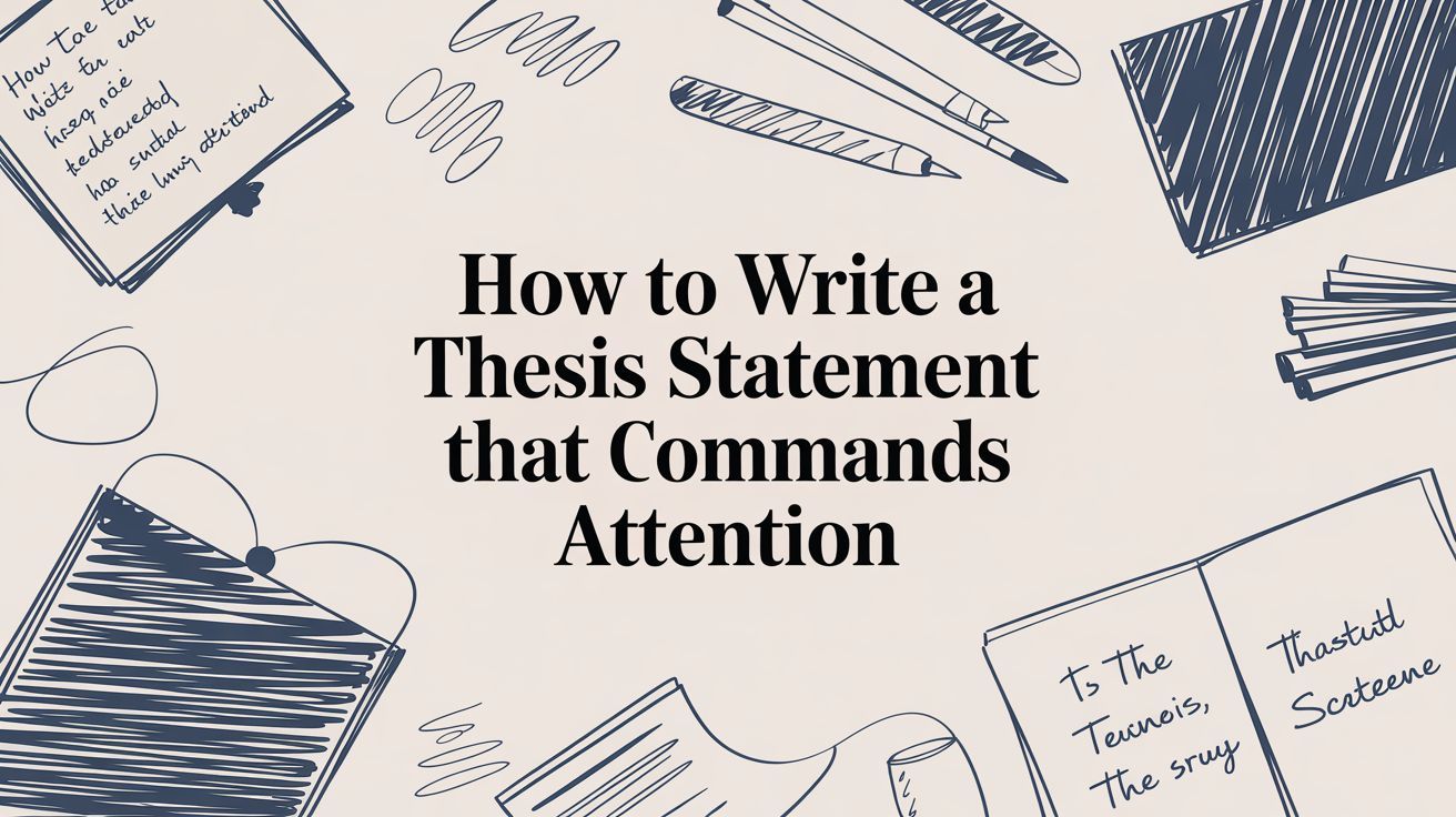 How to Write a Thesis Statement That Commands Attention