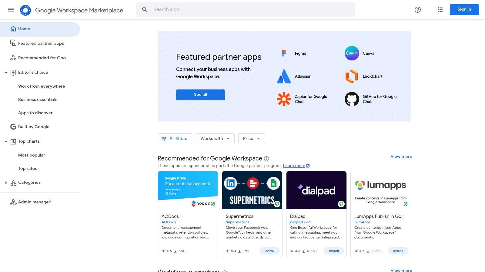 Google Workspace Marketplace – AI add‑ons for Docs/Sheets/Slides