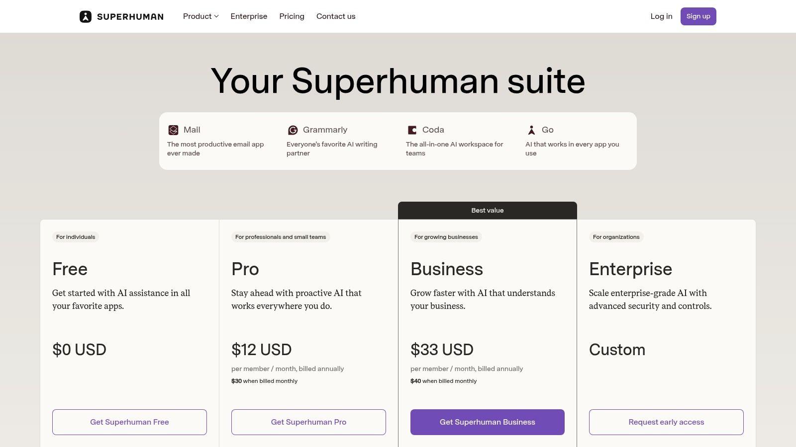 Superhuman Suite (formerly Grammarly)