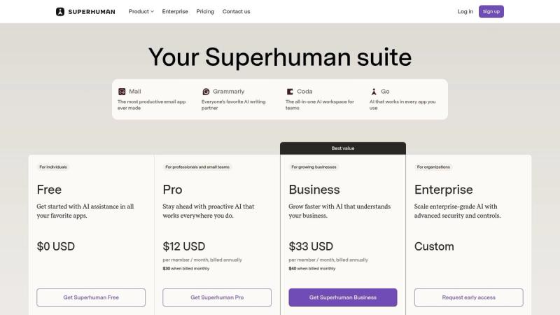 Superhuman Suite (formerly Grammarly)