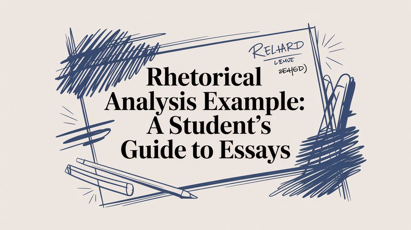 Rhetorical Analysis Example: A Student's Guide to Essays