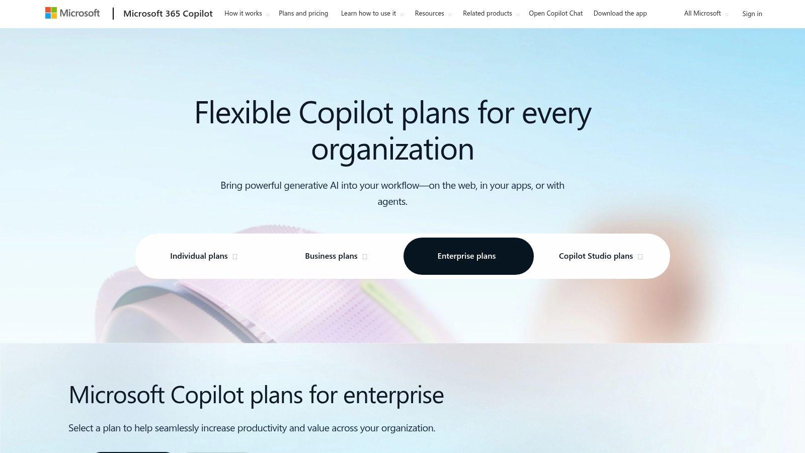 Microsoft Copilot for Microsoft 365 (with Copilot Studio)