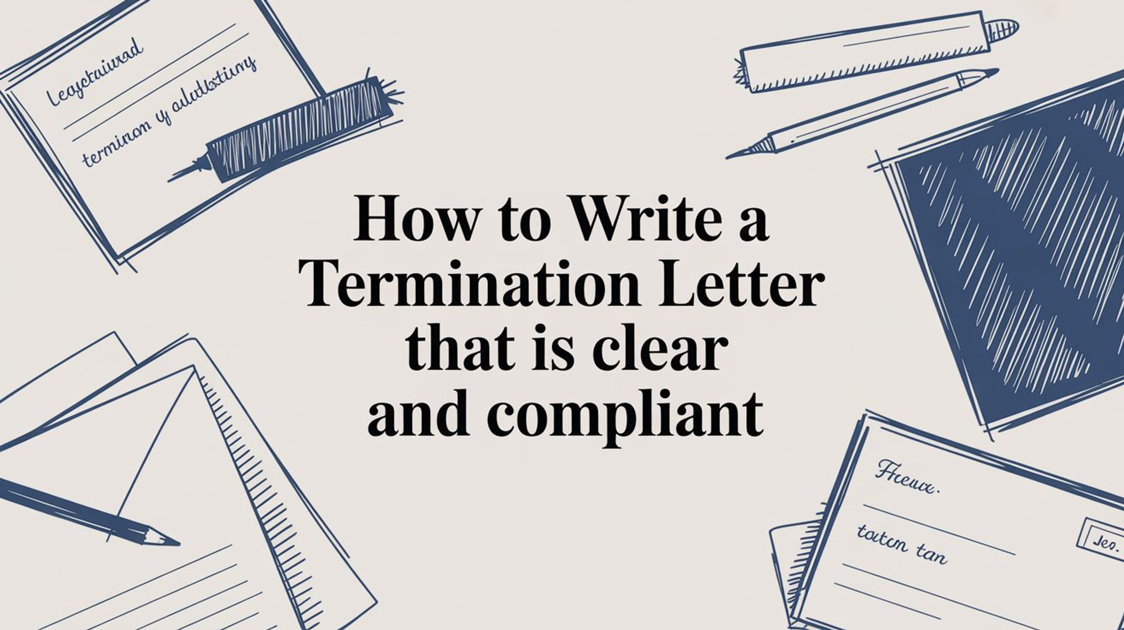 How to Write a Termination Letter That Is Clear and Compliant