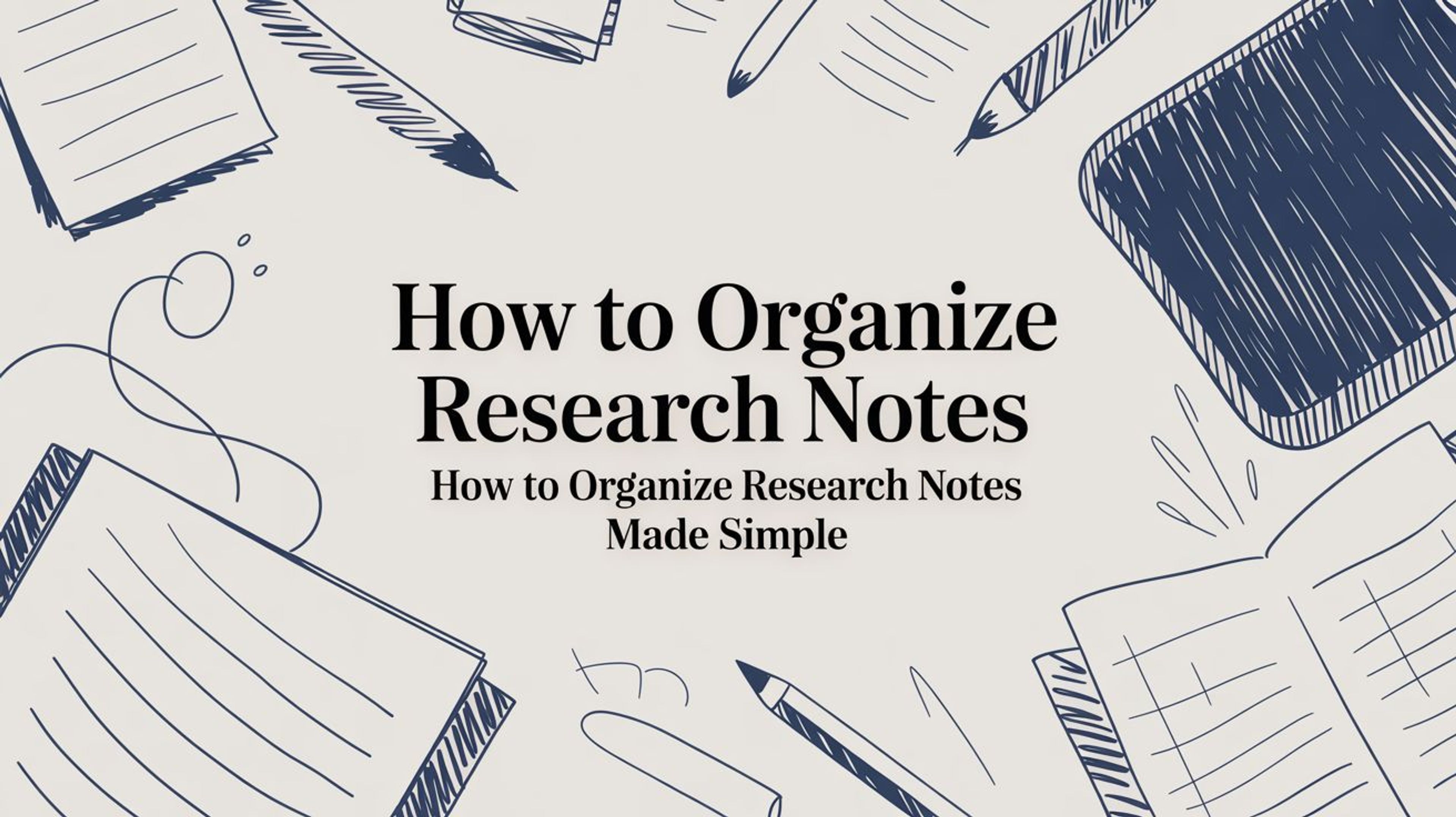 How to Organize Research Notes: how to organize research notes made simple