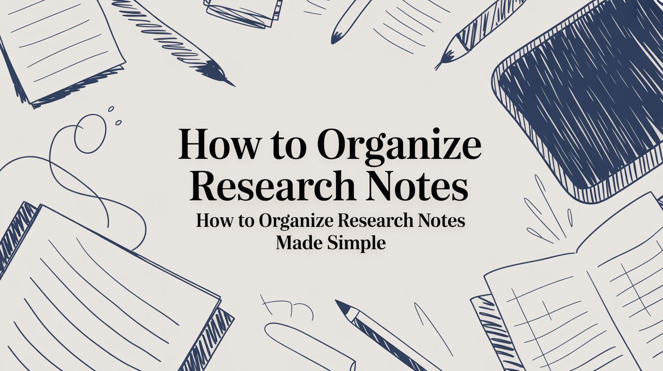 How to Organize Research Notes: how to organize research notes made simple