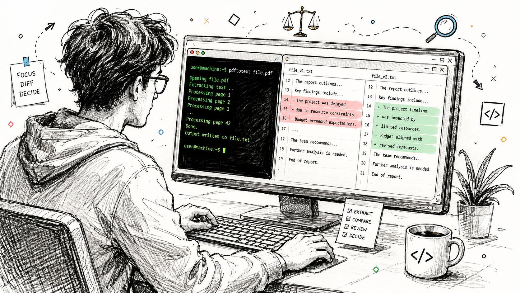 Screenshot from https://example.com/screenshots/pdftotext-diff-terminal.png