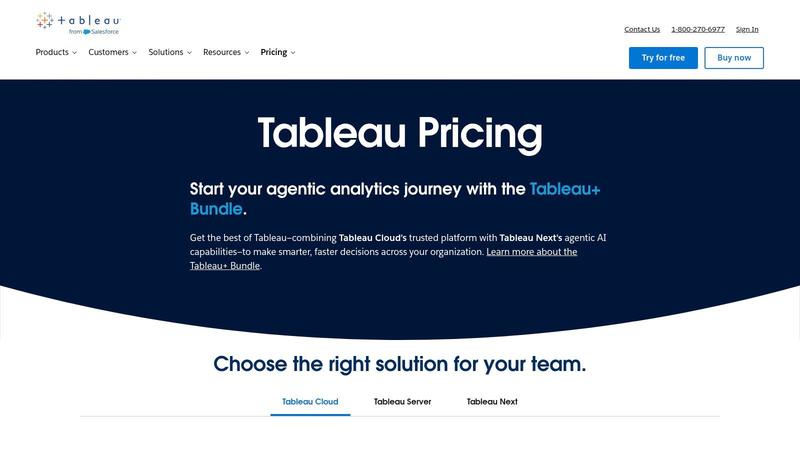 Tableau (Salesforce) — Tableau with Tableau Pulse/AI