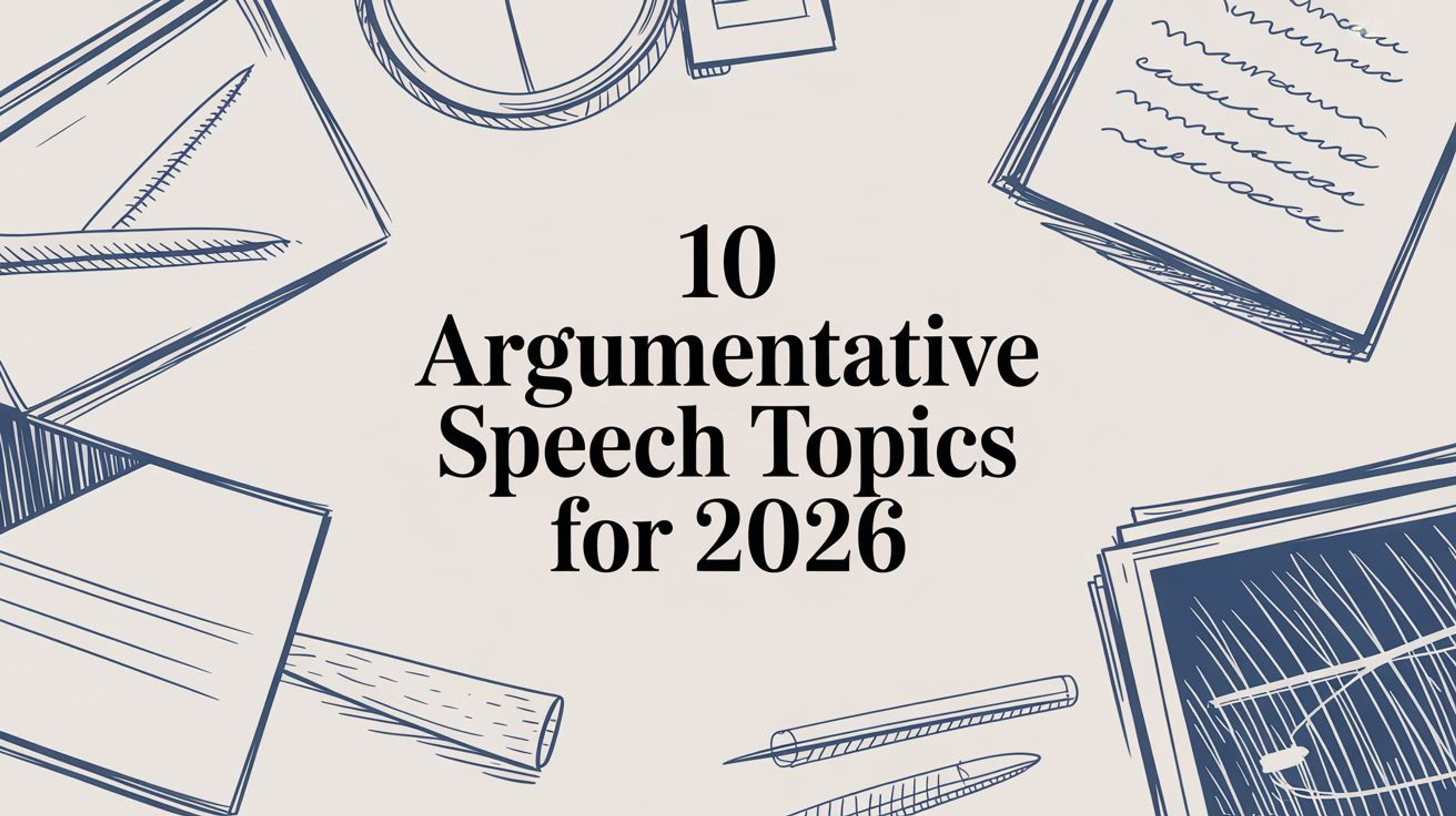 10 Argumentative Speech Topics for 2026