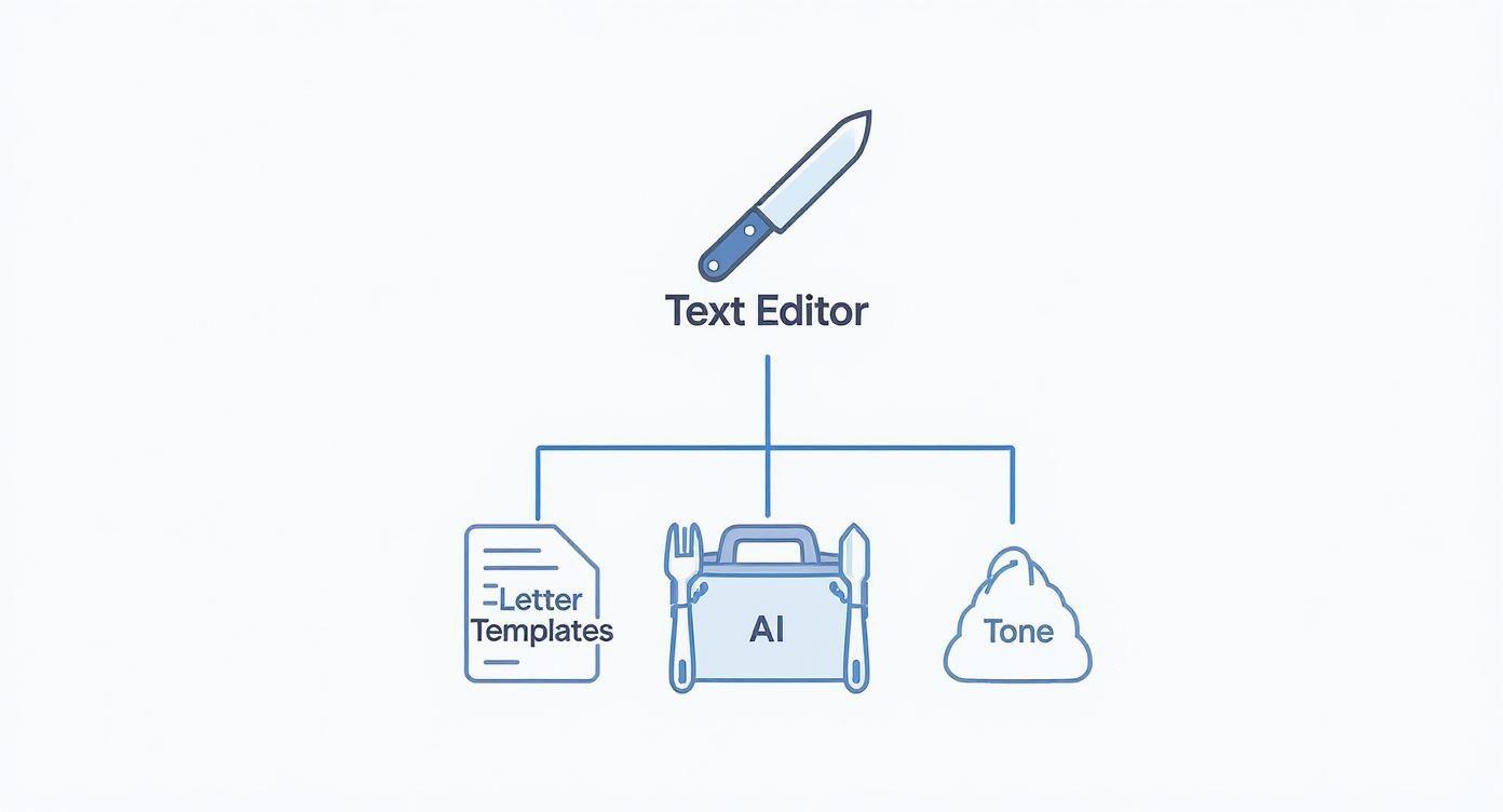 Infographic about app for letter writing