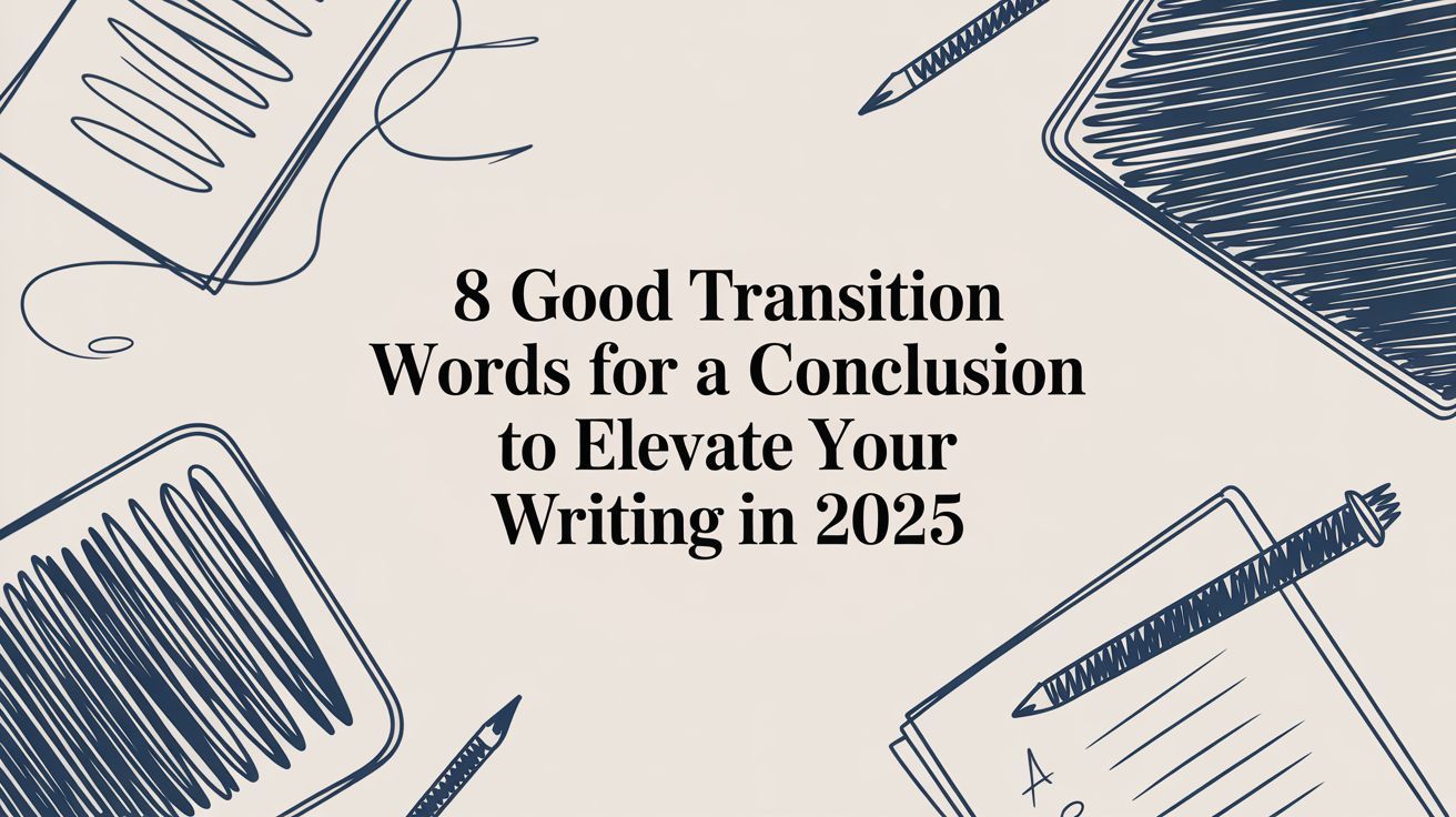 8 Good Transition Words for a Conclusion to Elevate Your Writing in 2025