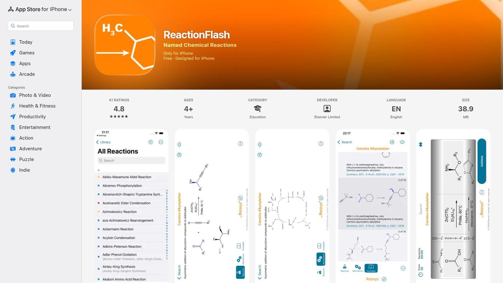 ReactionFlash (Elsevier/Reaxys)