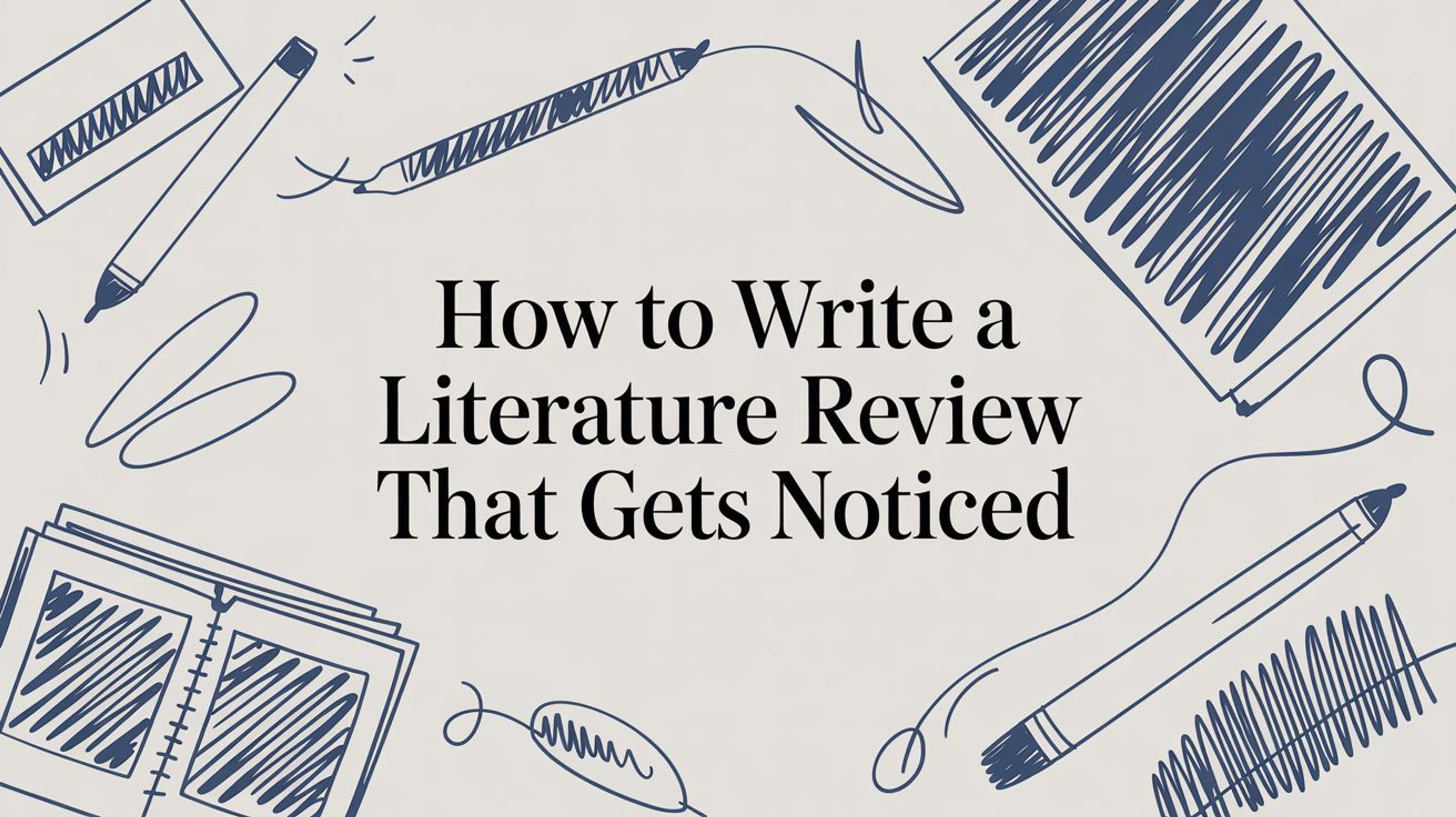 How to Write a Literature Review That Gets Noticed