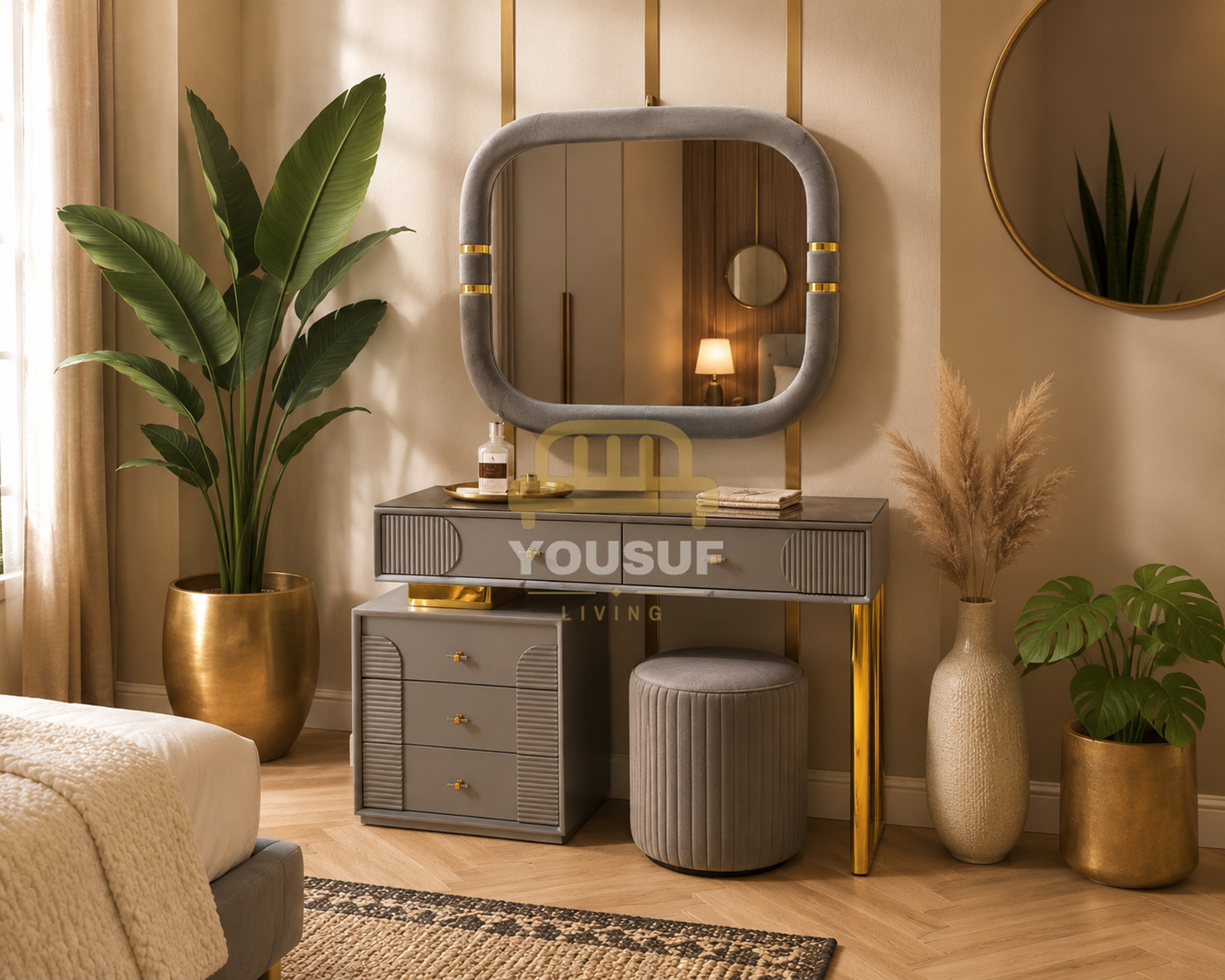 Velvet Arch Vanity
