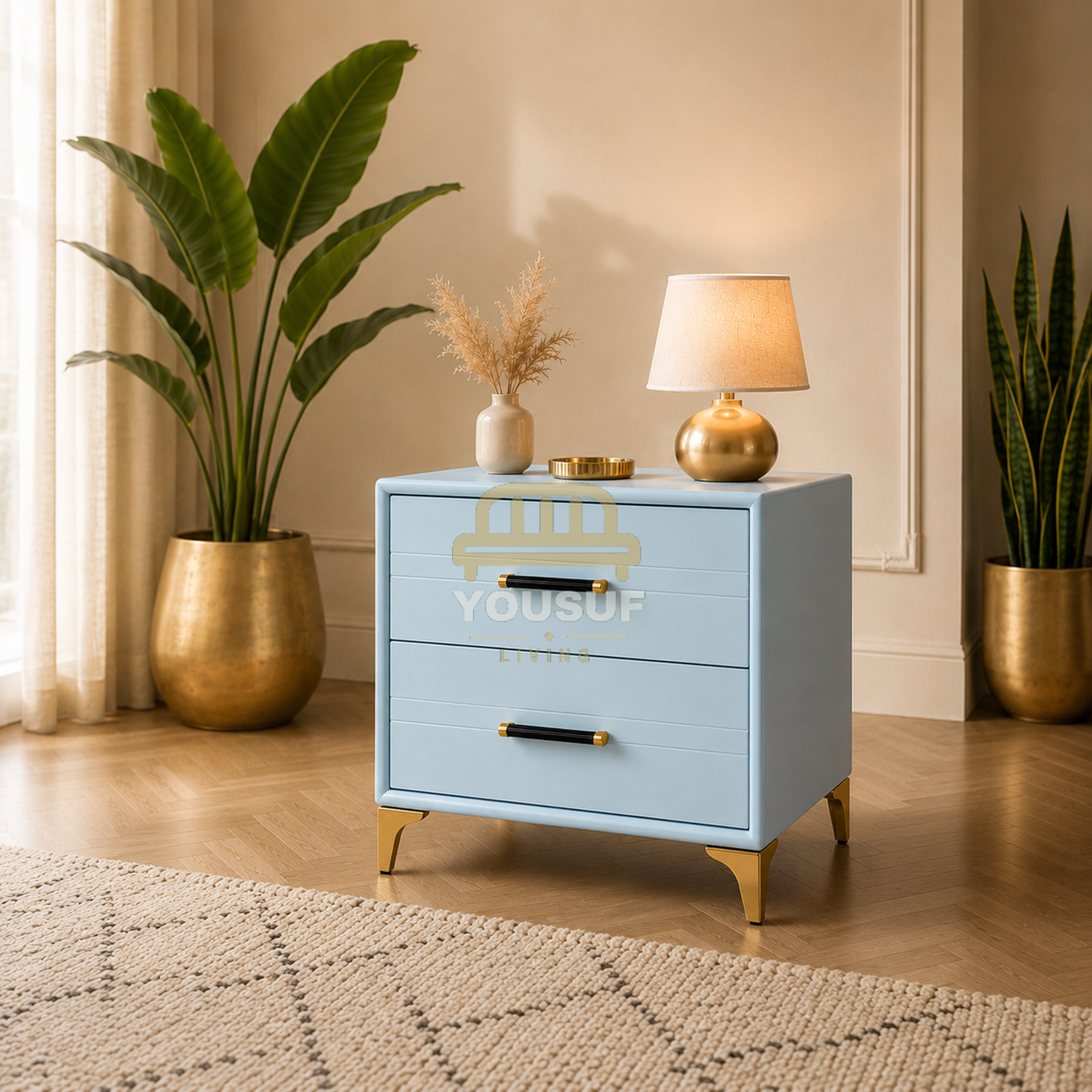 Cloud Flare-Leg Nightstand