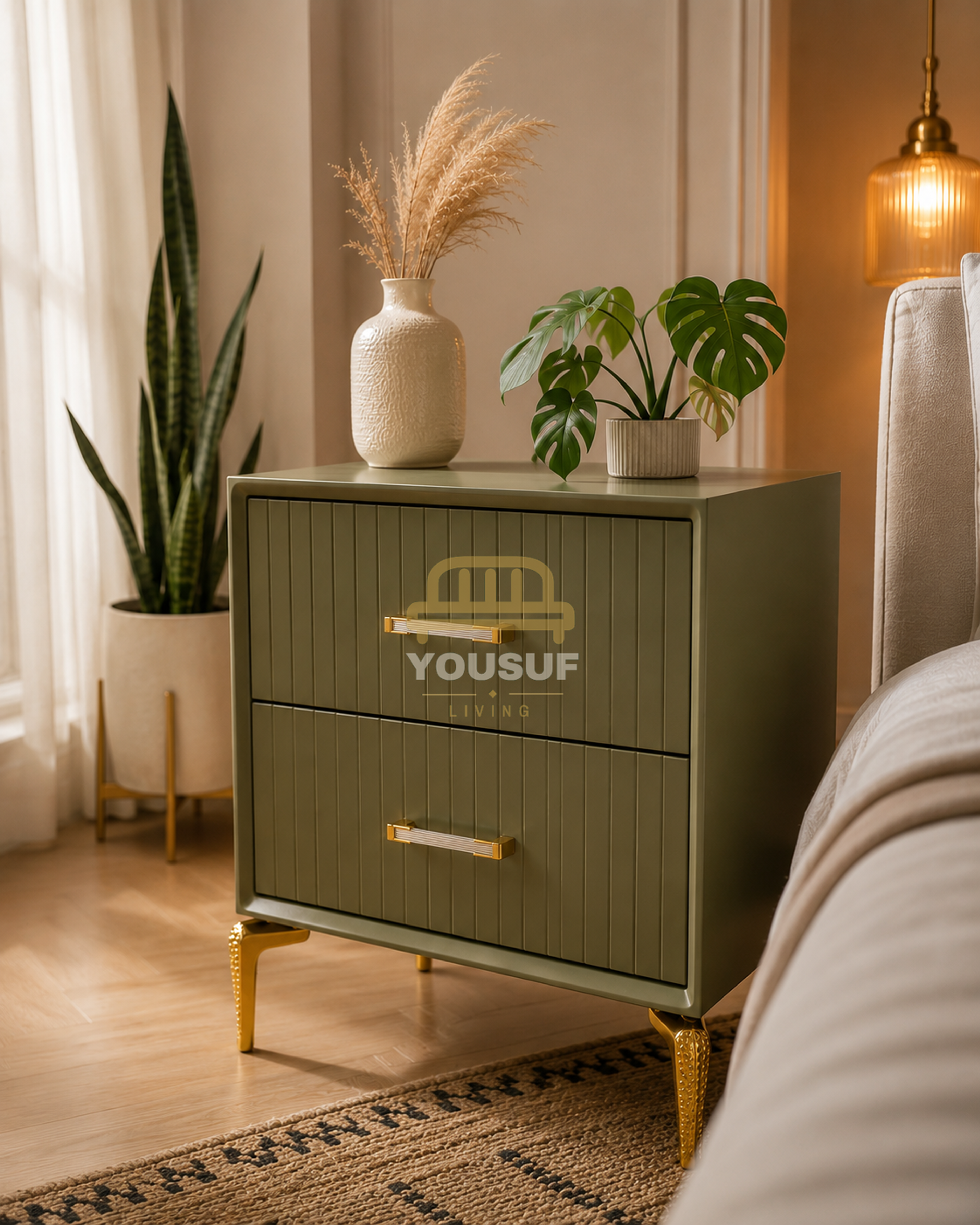 Reeded Nightstand