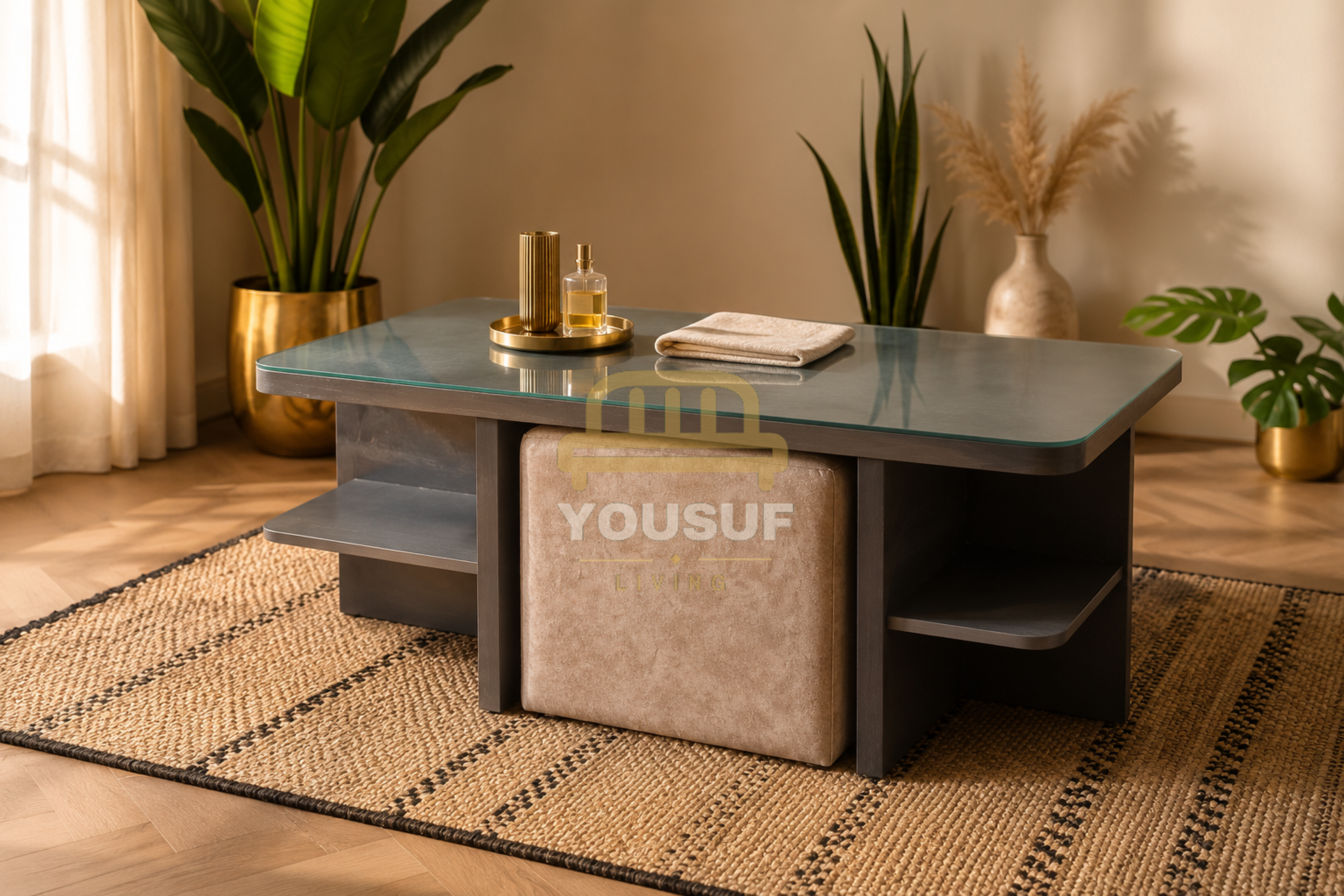 Double-Shelf Nesting Coffee Table