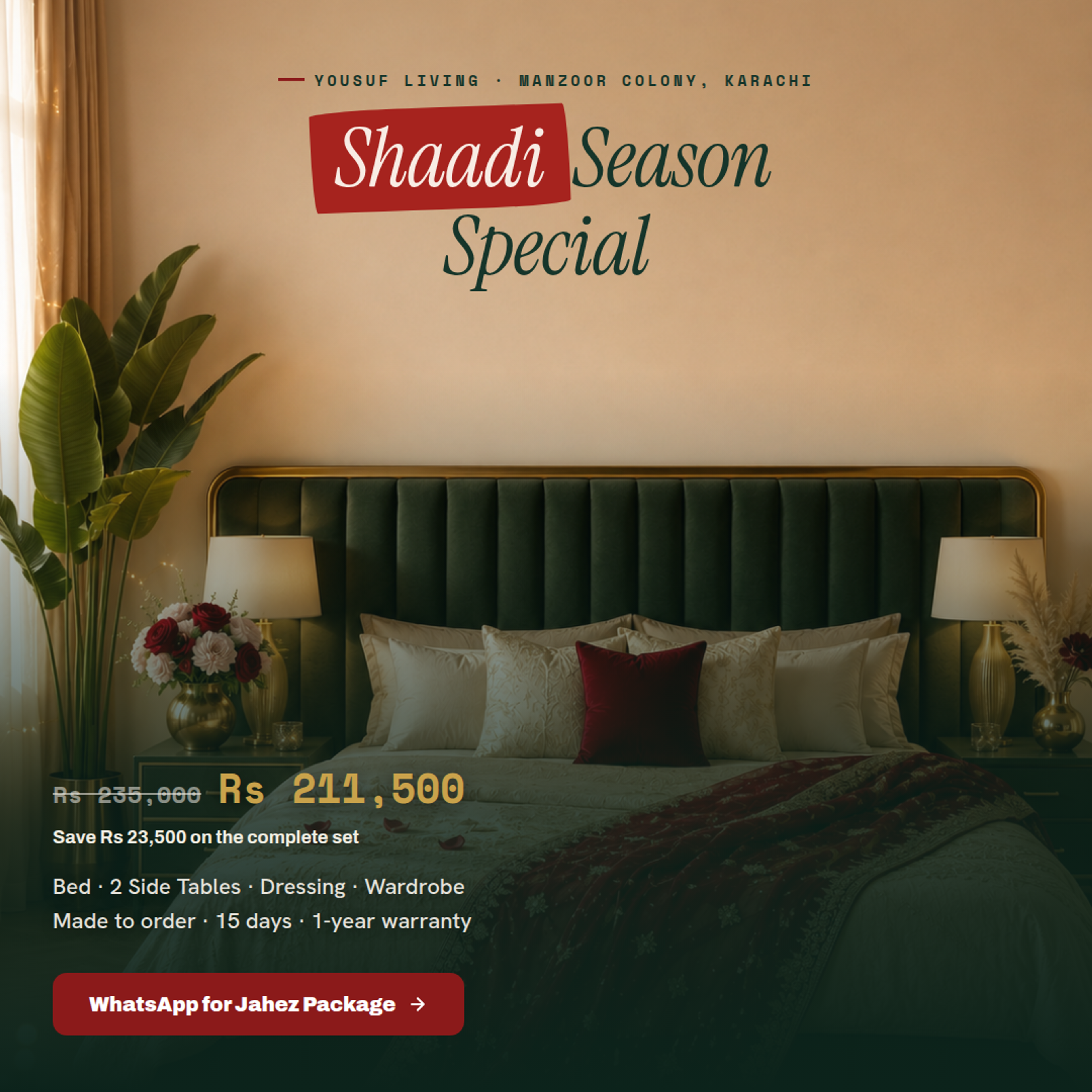 Shaadi / Jahez Bedroom Set