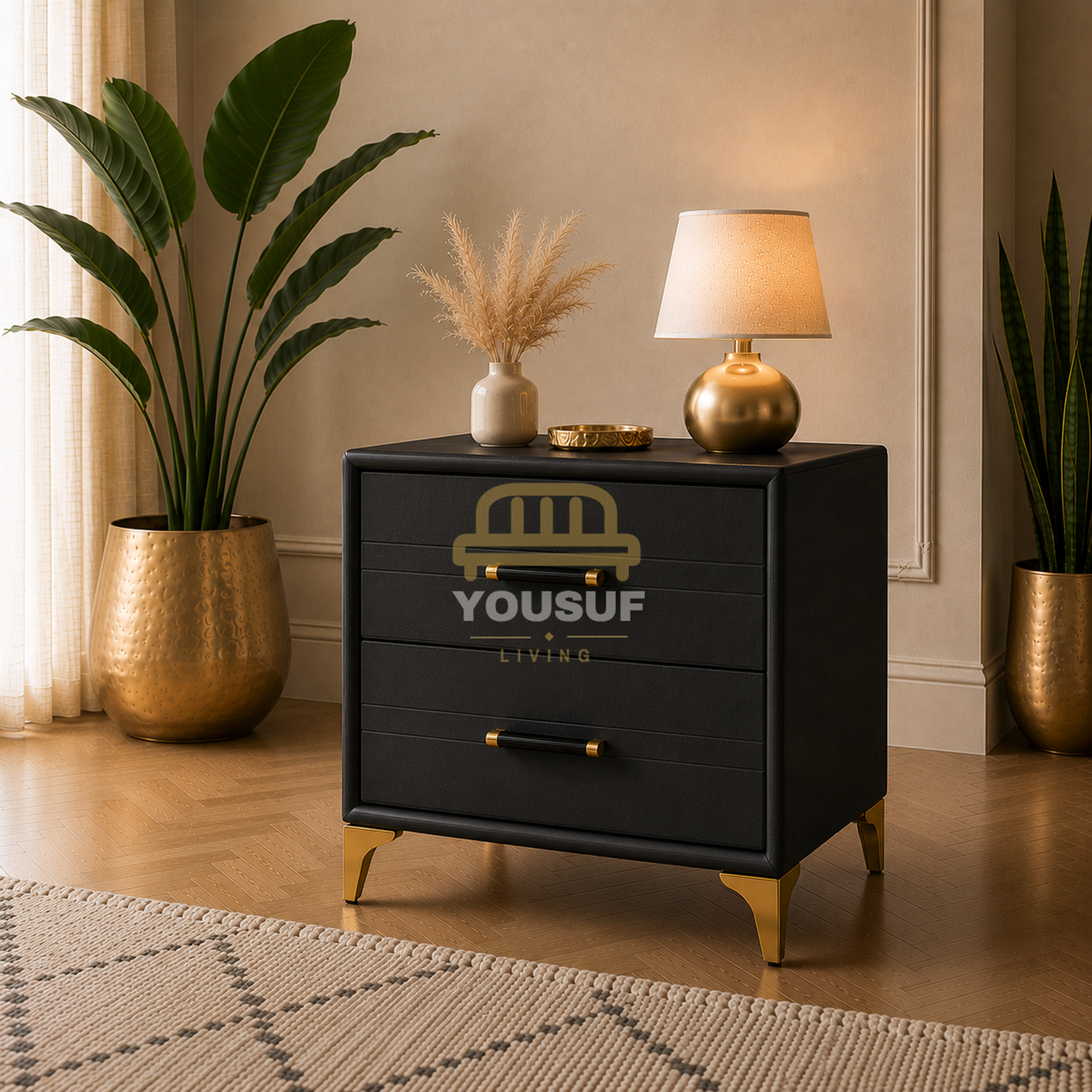 Cloud Flare-Leg Nightstand