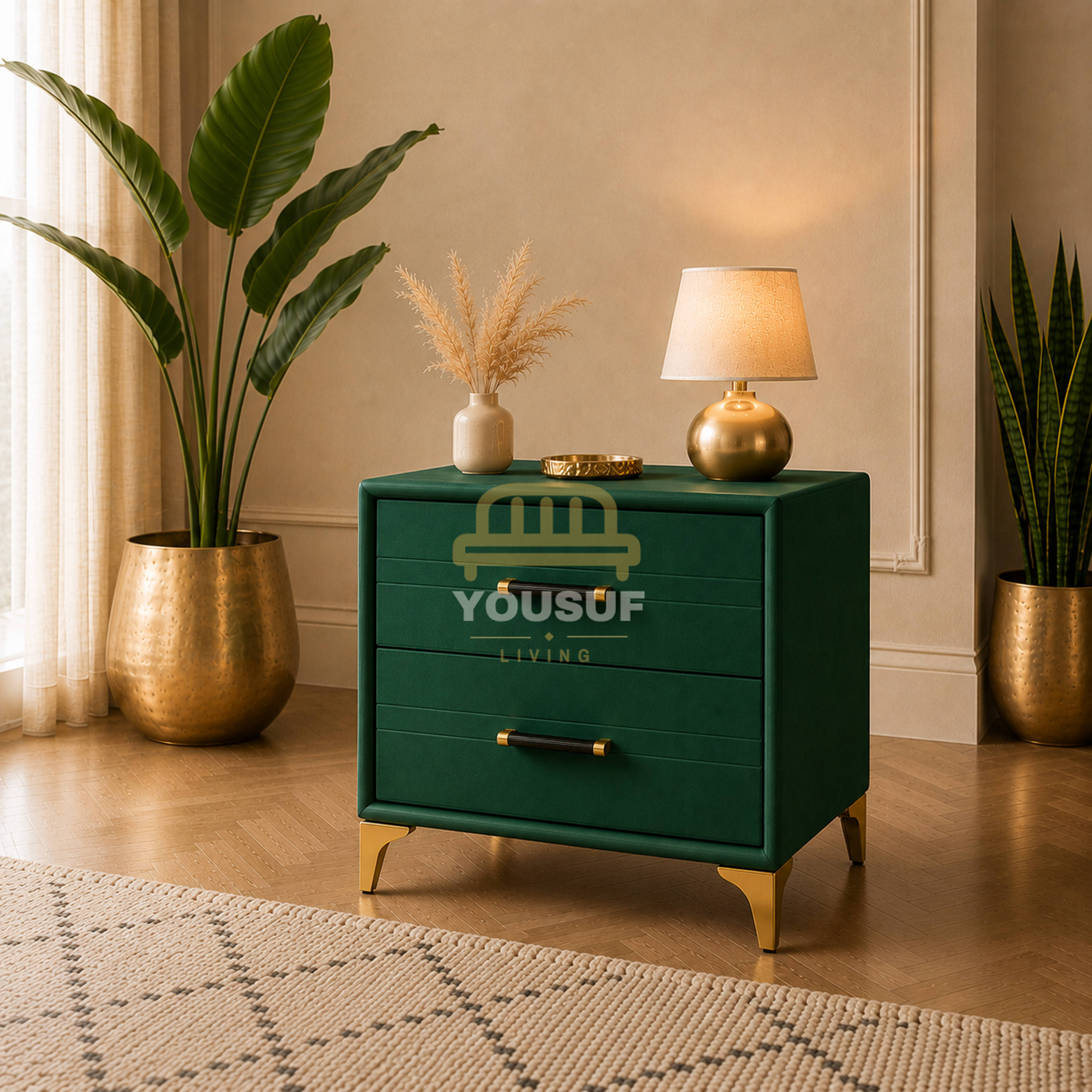 Cloud Flare-Leg Nightstand