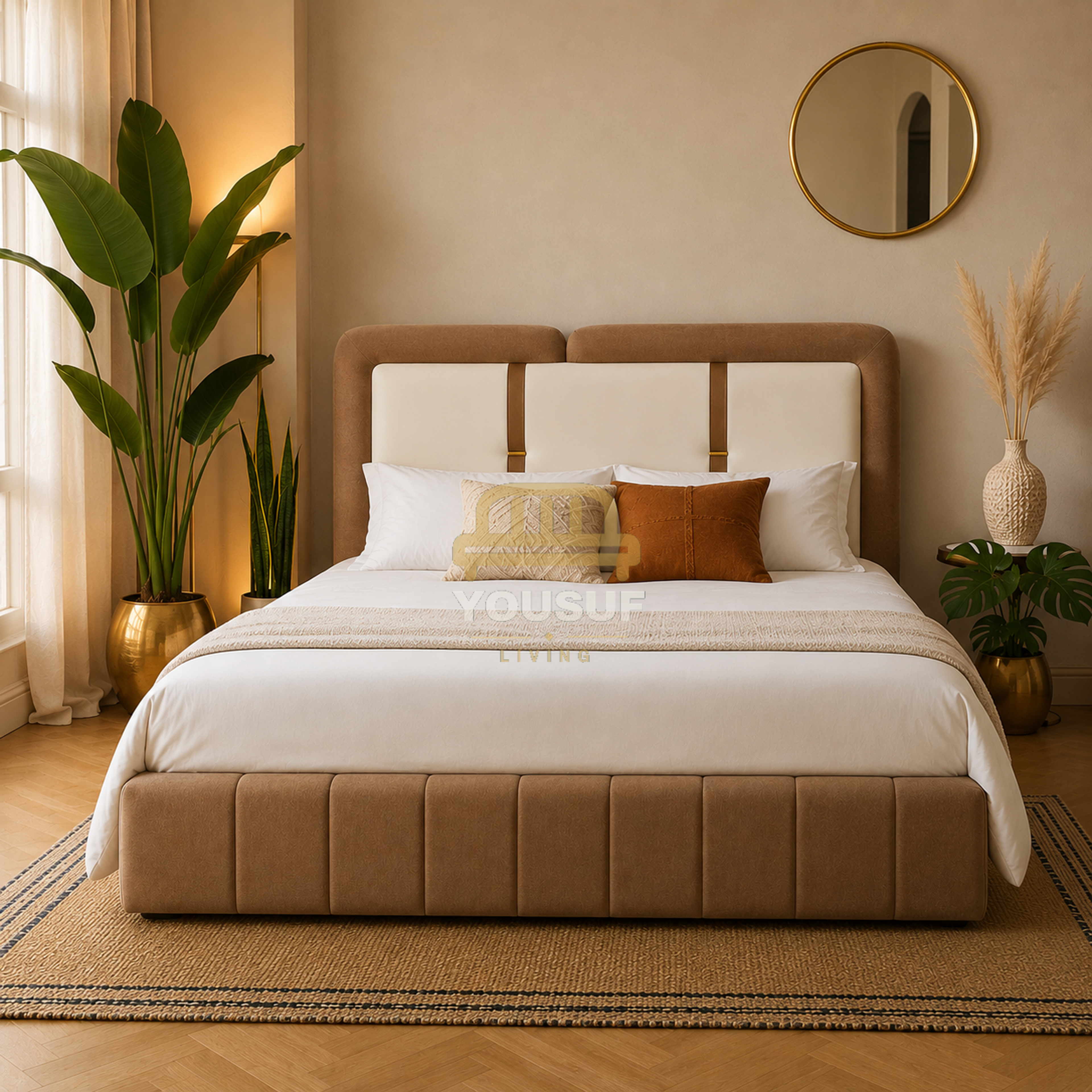 Two-Tone Panel Bed