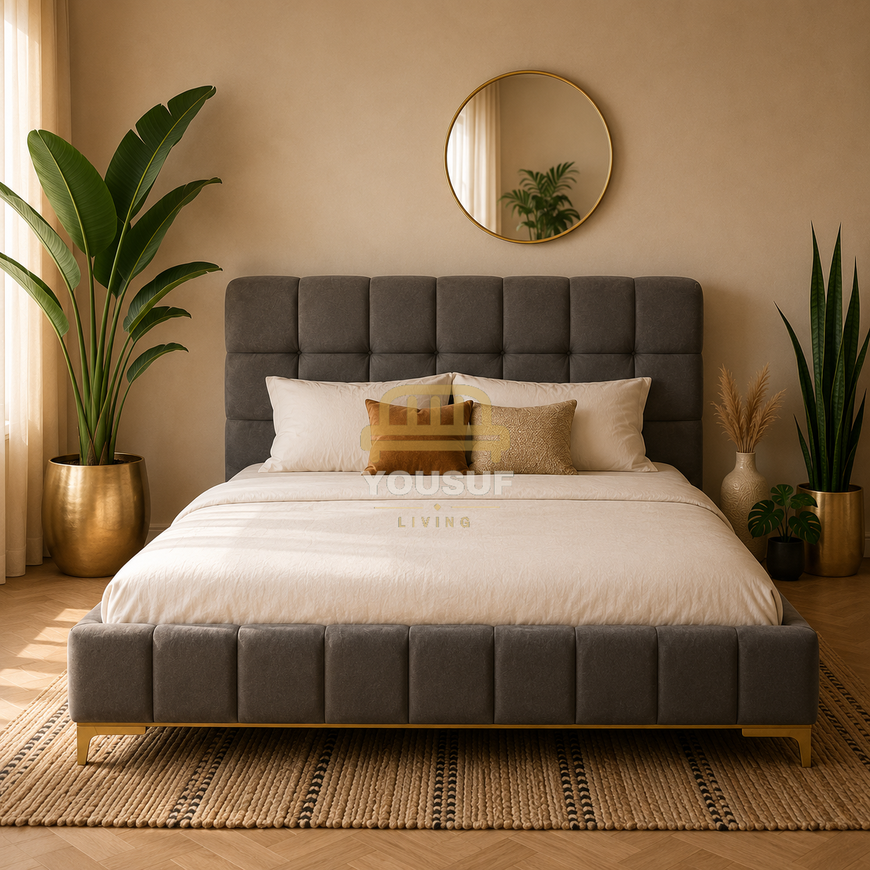 Ashcombe Tufted Bed