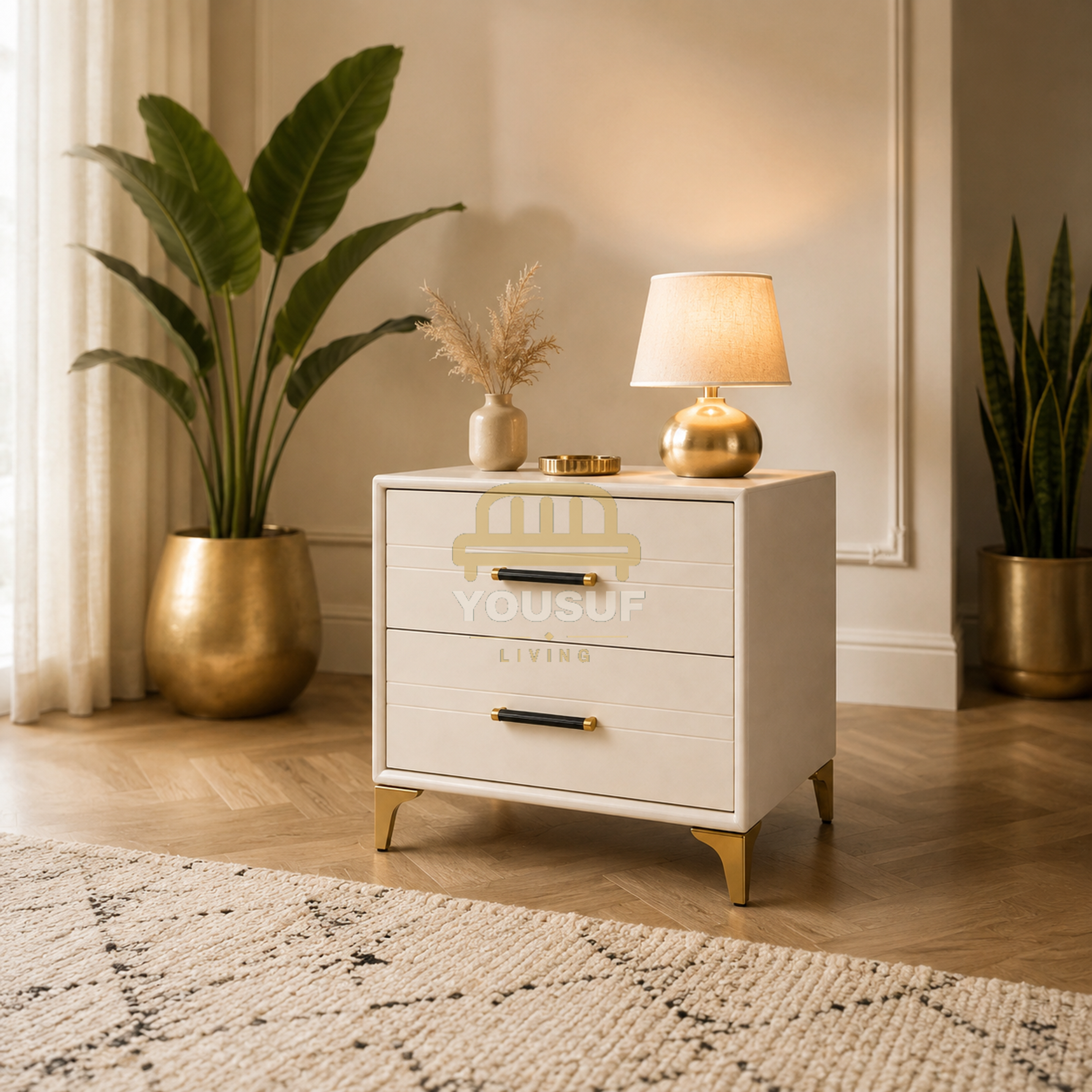 Cloud Flare-Leg Nightstand