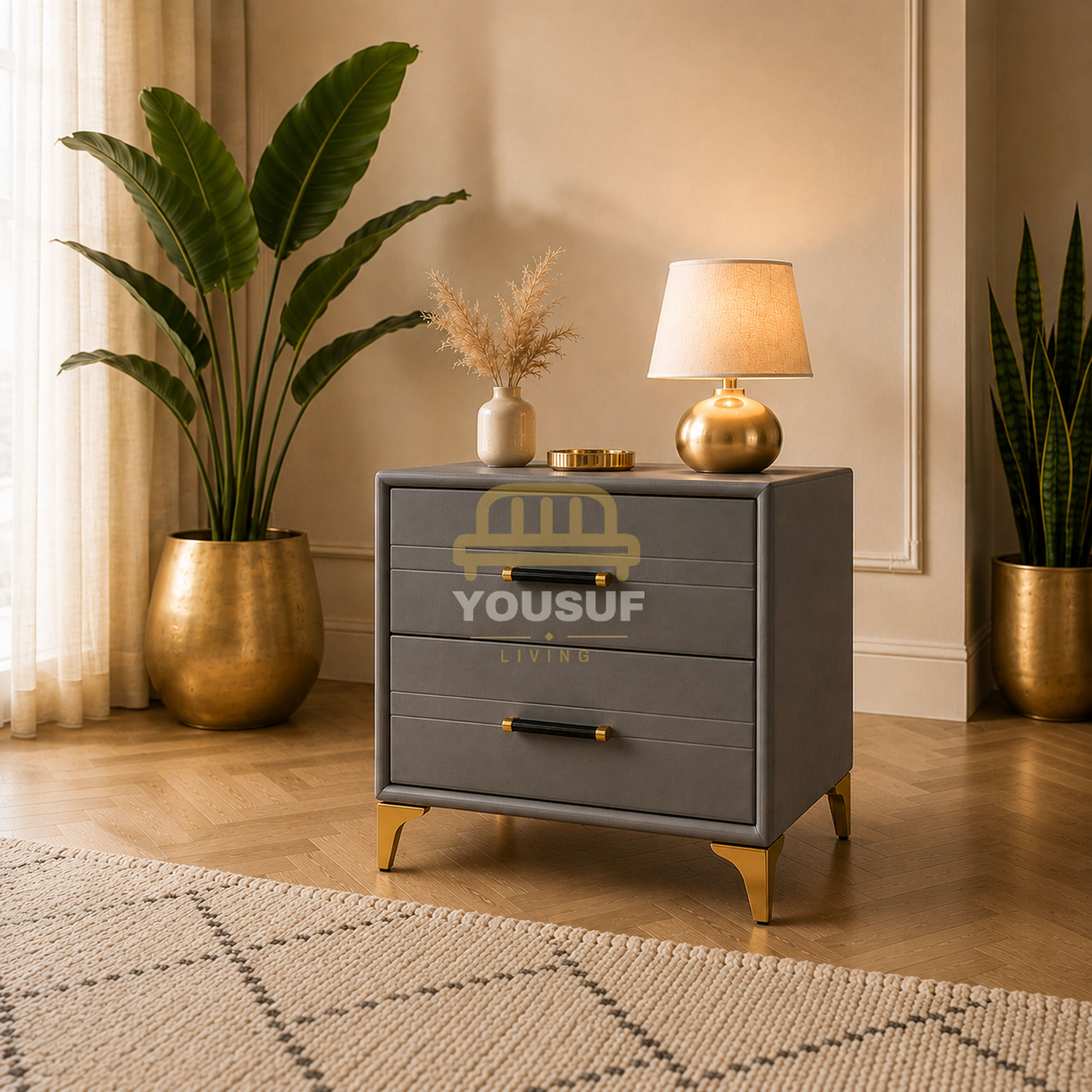 Cloud Flare-Leg Nightstand