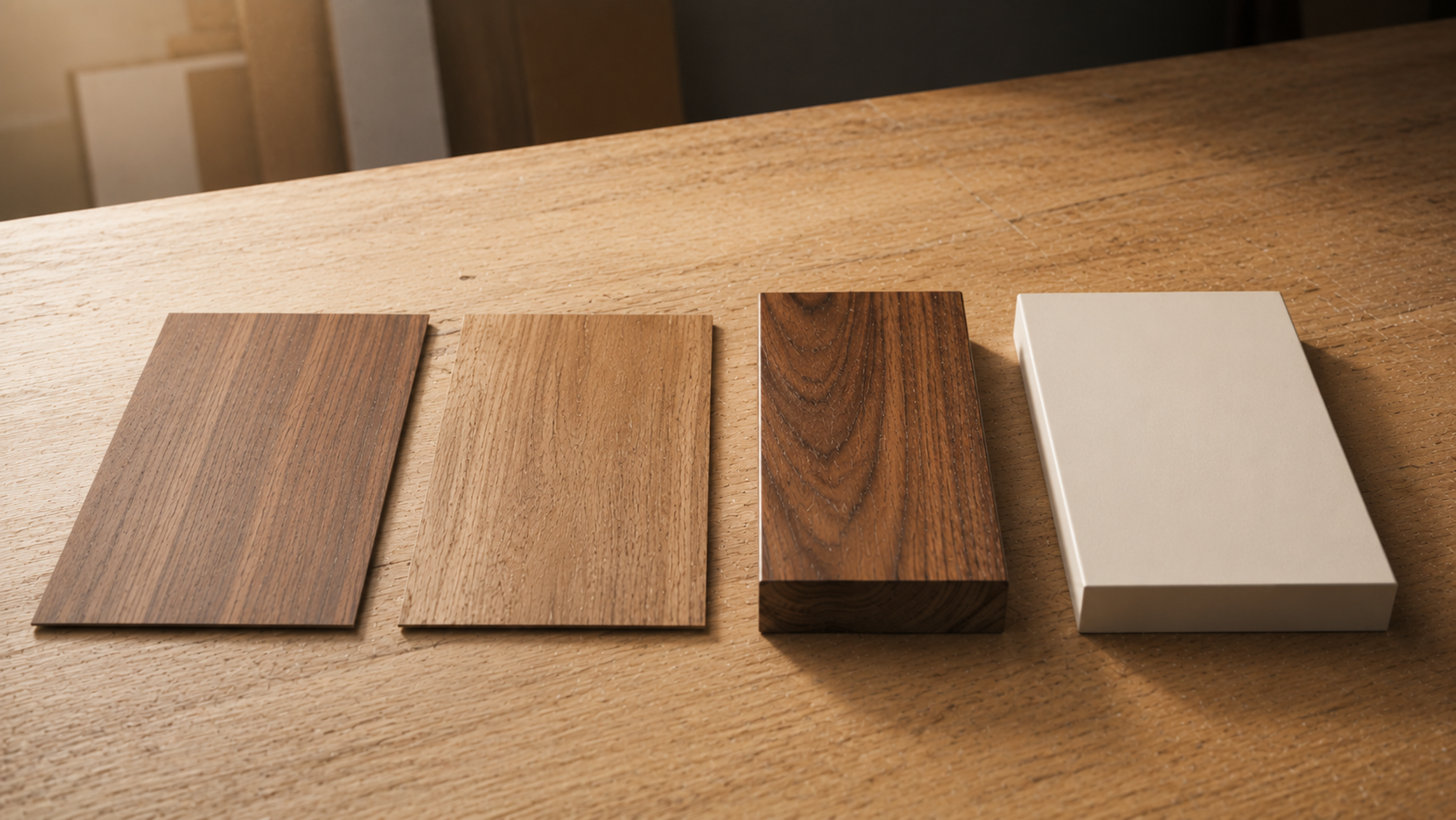 Laminate, Veneer, Solid Wood Polish, and MDF Deco: What's the Actual Difference?