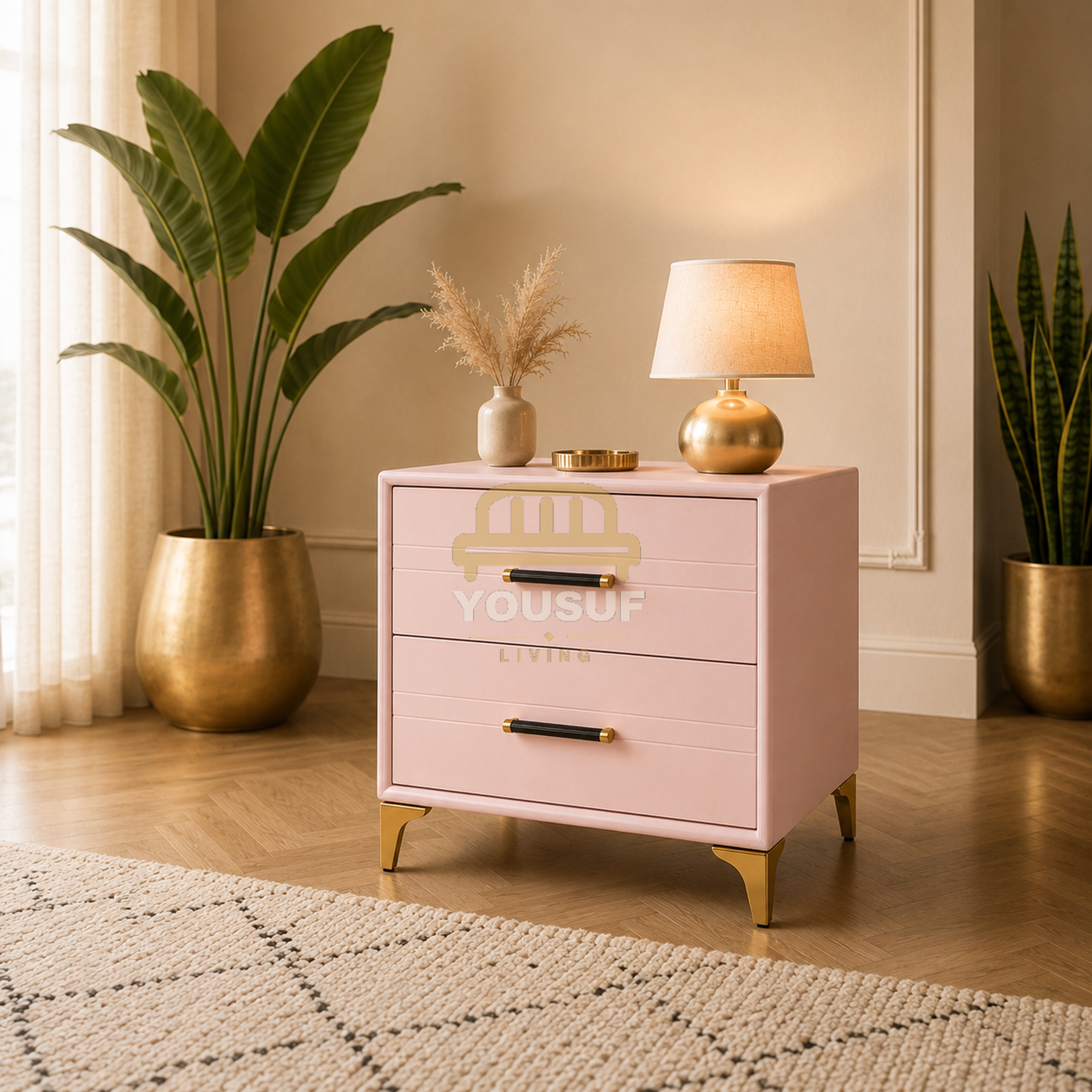 Cloud Flare-Leg Nightstand
