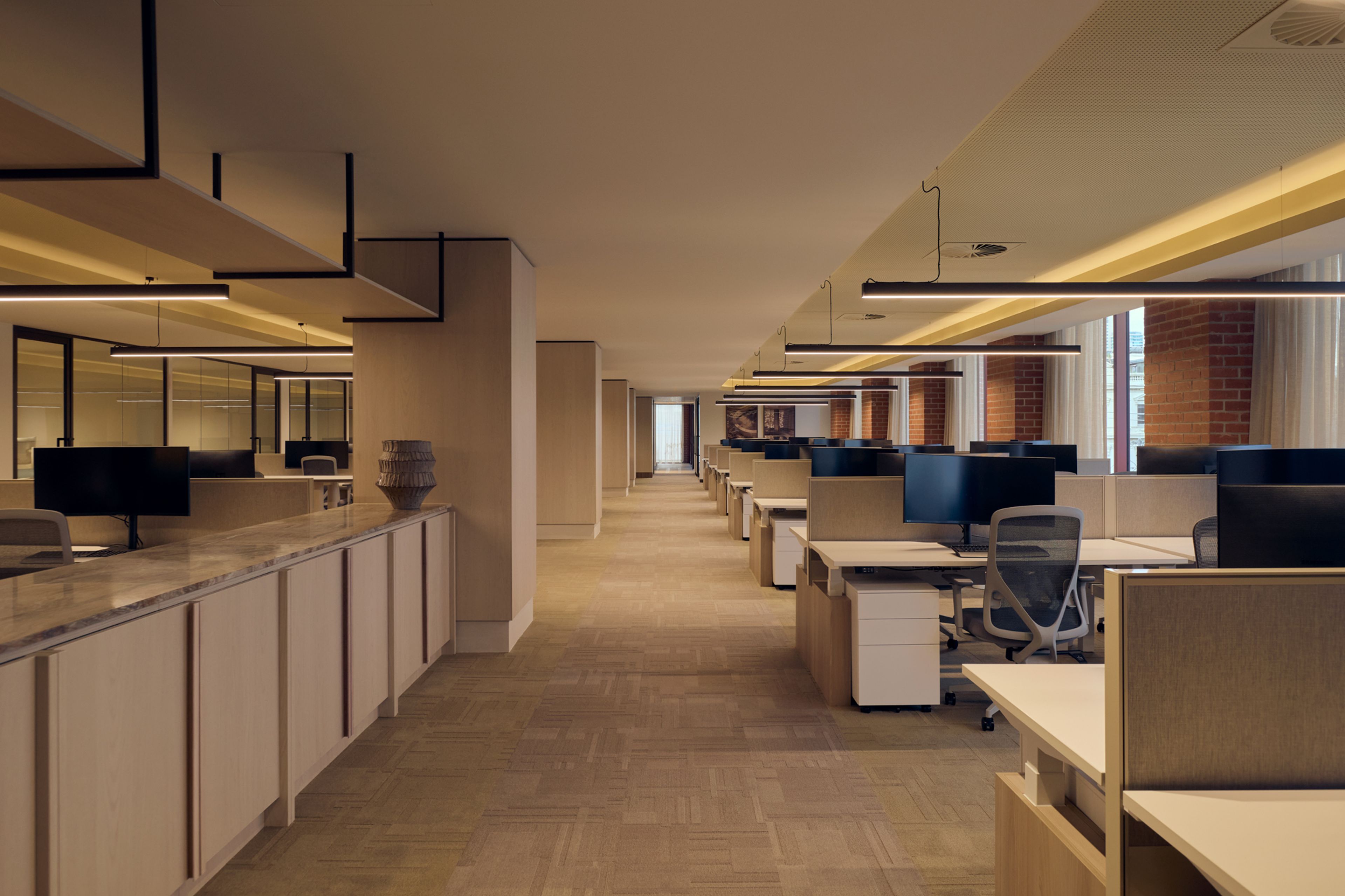 Workplace design for Lowe Living at Emerald Place in South Melbourne.