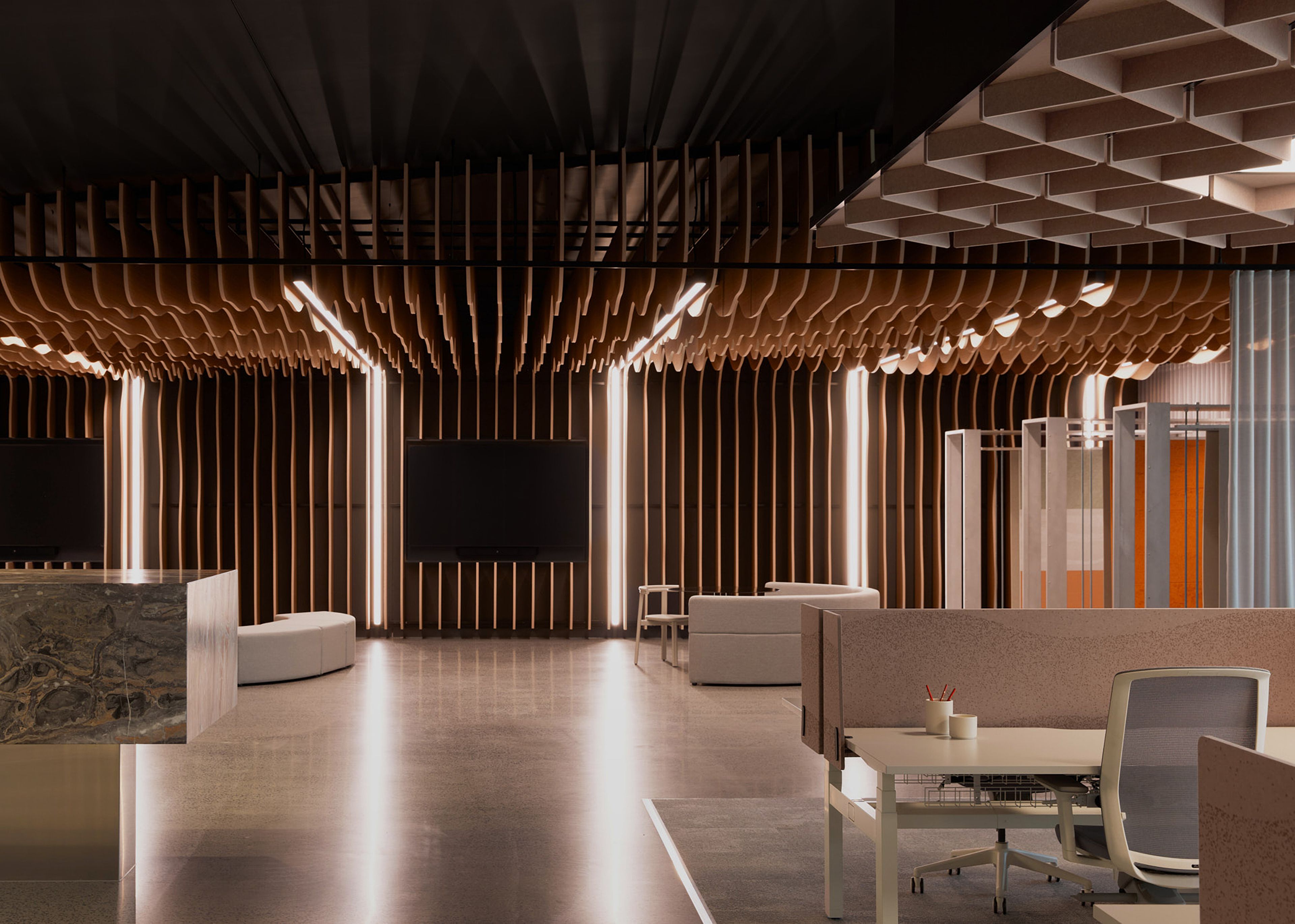 Autex Essendon Fields Showroom and workplace by Made For.
