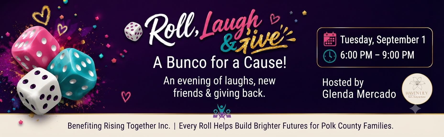 Roll, Laugh and Give