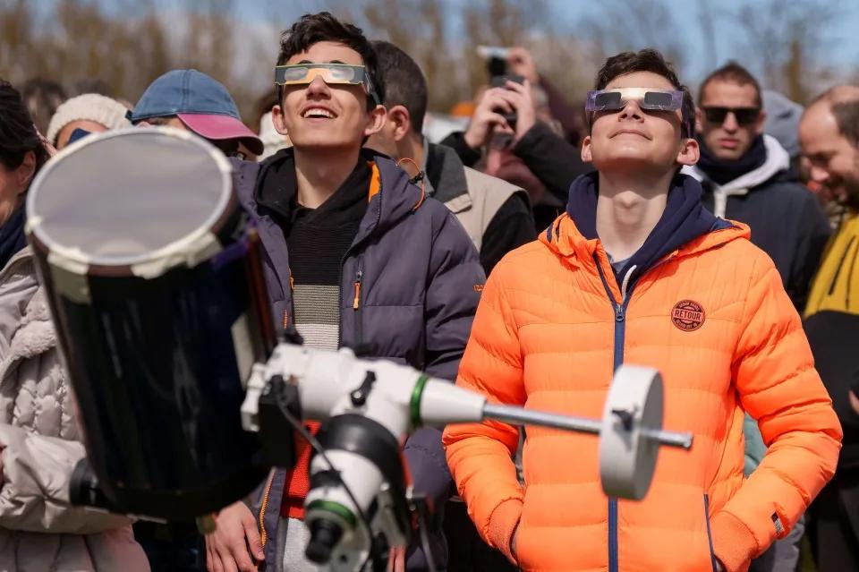 Tourists flock to Spain for best view of solar eclipse with ...
