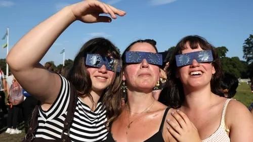 Thousands turn out across Ireland for solar eclipse