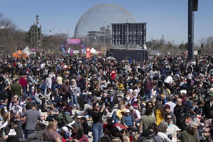 Montreal reports great conditions for a solar eclipse watch party in the park | Georgia Public Broadcasting