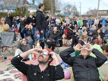 Solar eclipse: Families, friends gather for once-in-a ...