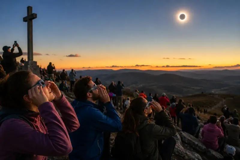 Dónde ver el eclipse solar de agosto de 2026 en el Camino...