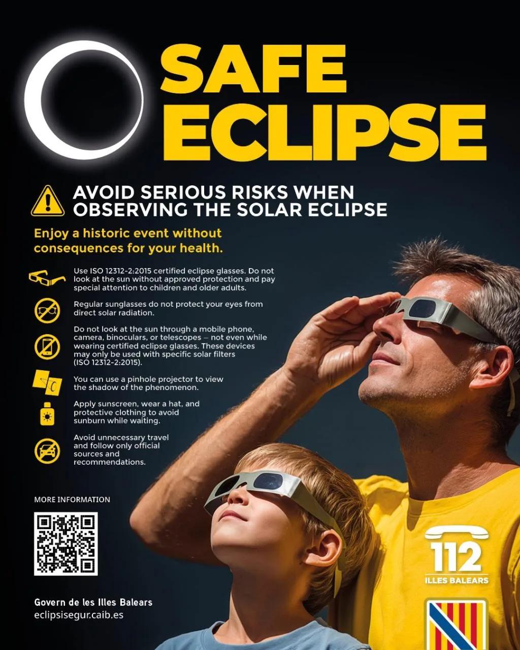 How to safely watch the 2026 total solar eclipse in Mallorca
