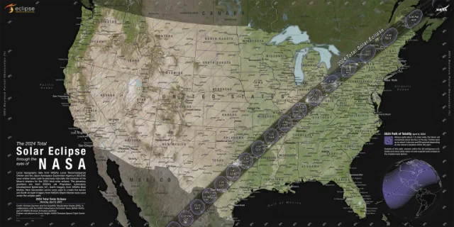 Your map of the eclipse path of totality is wrong, experts ...