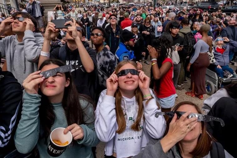 The 2024 solar eclipse as seen in and around Philly