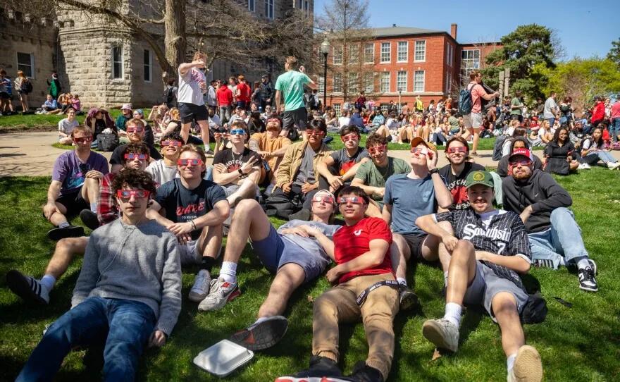 Photos: Thousands pack the ISU Quad to watch the solar eclipse | WGLT