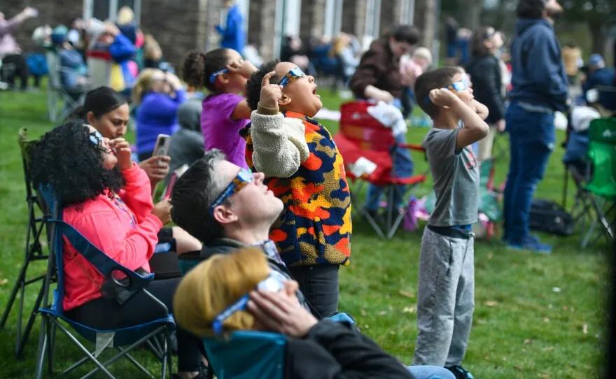 Solar eclipse party: A Photo Essay