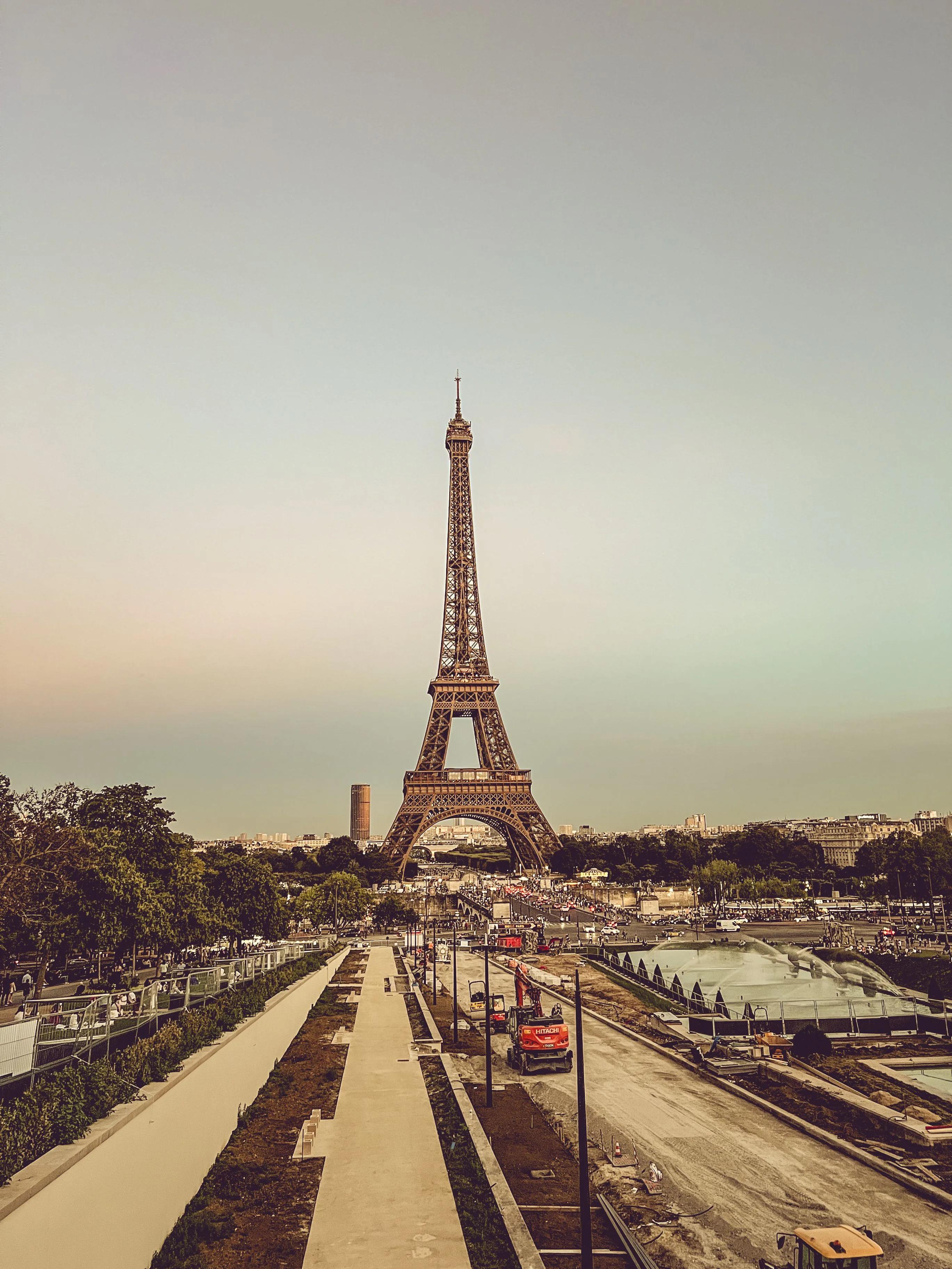 Eiffel Tower in Skyline of Paris, France · Free Stock Photo