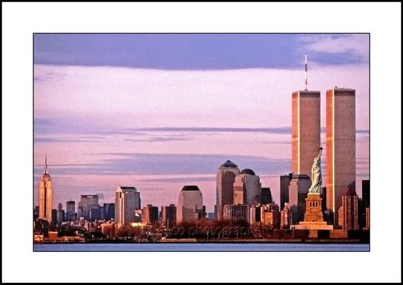 New York City Skyline Twin Towers World Trade Center Tourism Street Photography Home Decor Fine Art Wall Hangings Empire State Building - Etsy