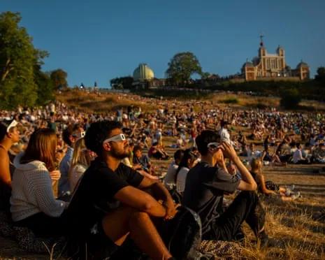Colander sales jumped nearly 40%': how Britons viewed the solar eclipse | Solar eclipses | The Guardian