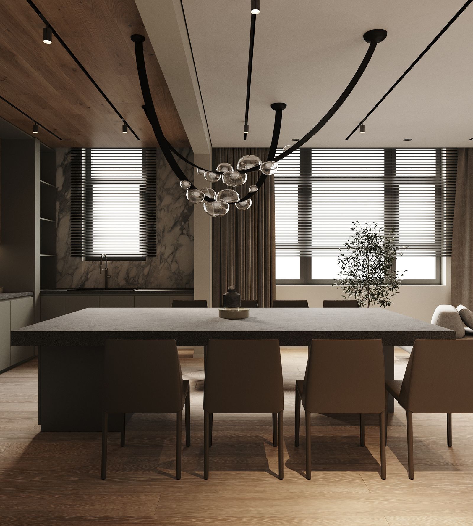 Modern Living Room & Kitchen, image 5 of 5