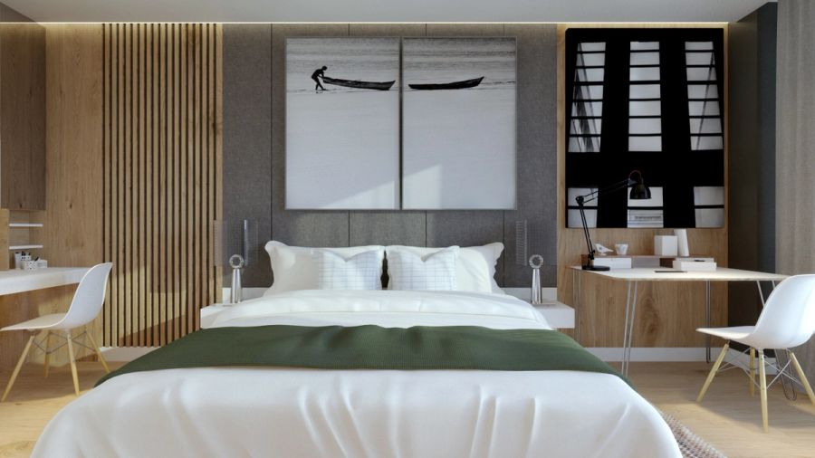 Simple Clean Bedroom Design
