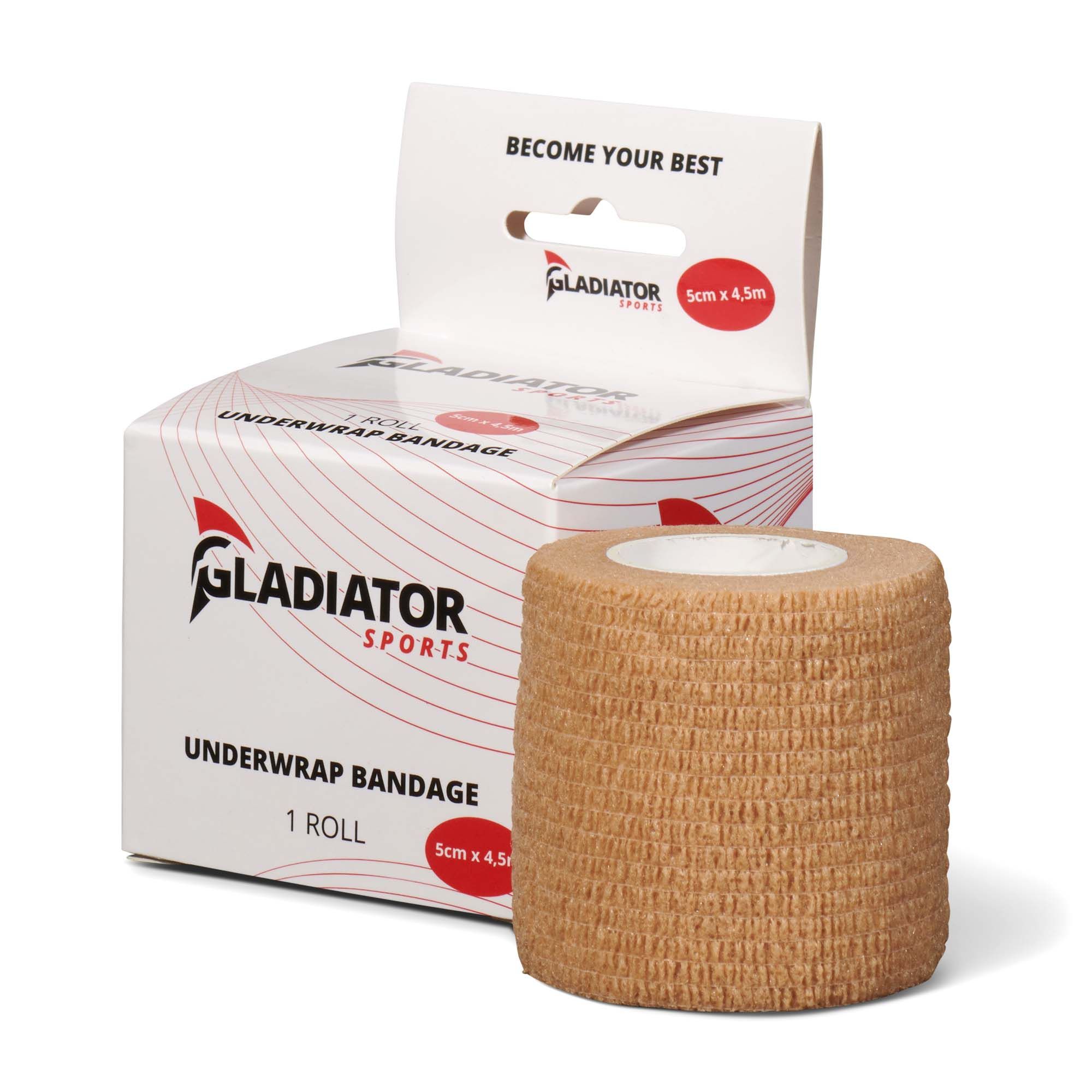 gladiator sports underwrap bandage per roll beige with box