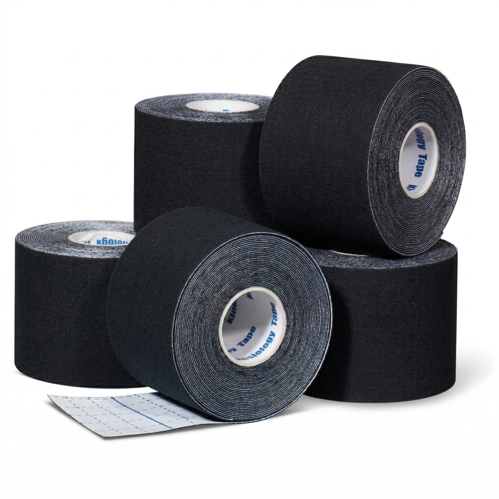 kinesiology tape 4 rolls plus 1 roll for free for sale black