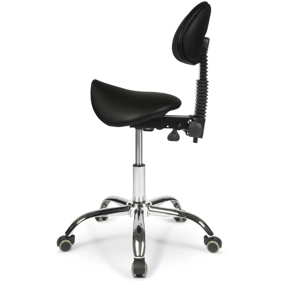Dunimed Ergonomic Saddle Stool with Backrest Podobrace.co.uk